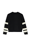 Black and Cream Fringe Holly Cardigan