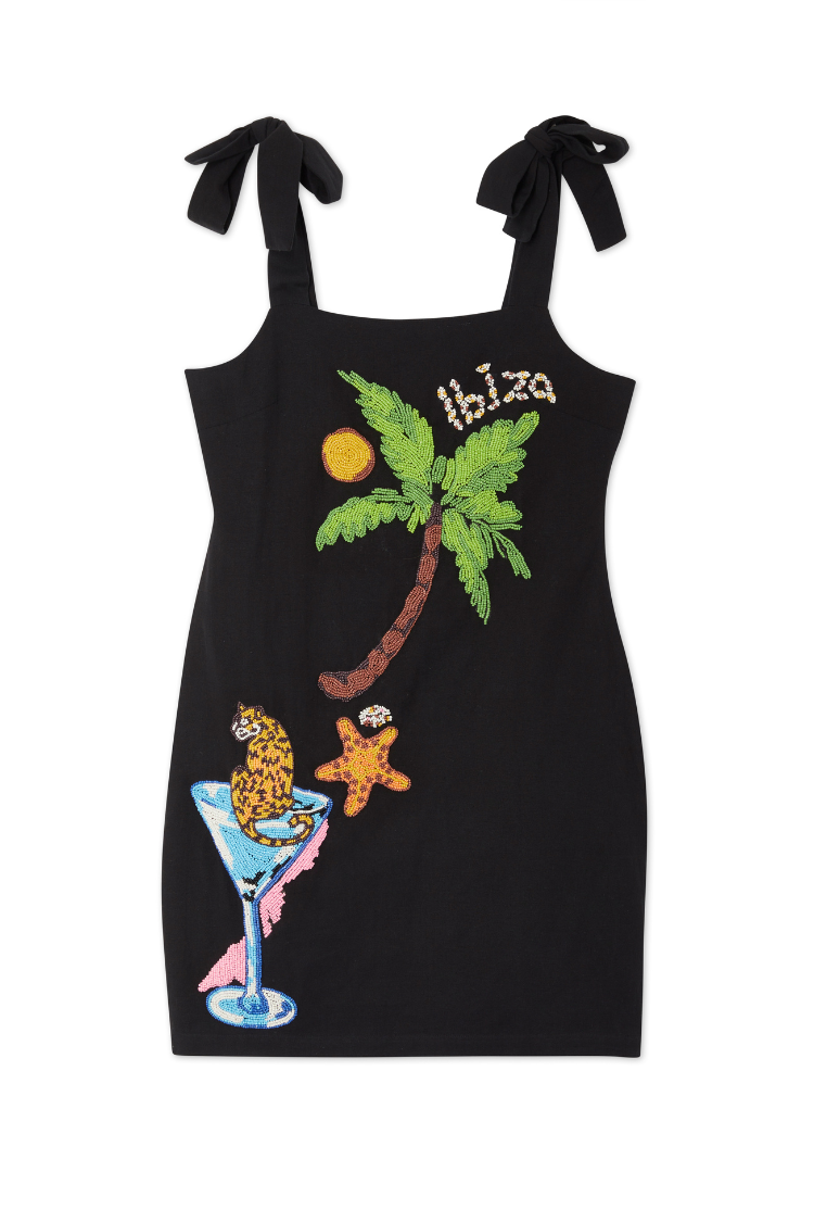 Black Ibiza Catalina Mini Dress