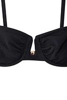 Thumbnail for Broderie Black Bikini Top