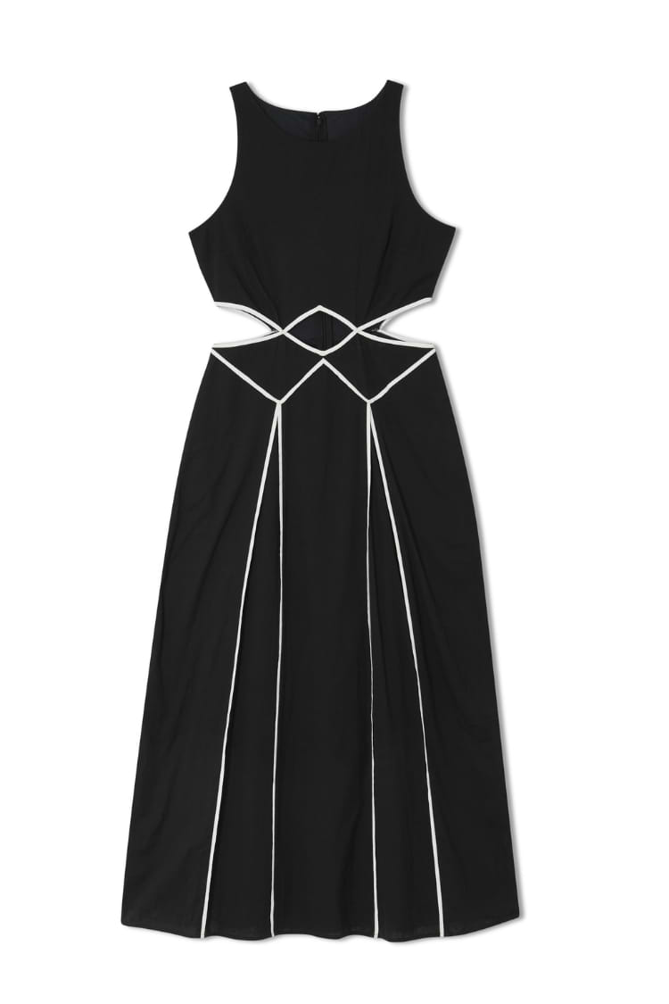 Black and Cream Esme Dress