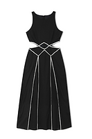 Thumbnail for Black and Cream Esme Dress