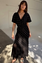Black Plisse Fifi Dress