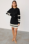 Black and Cream Fringe Jake Skirt