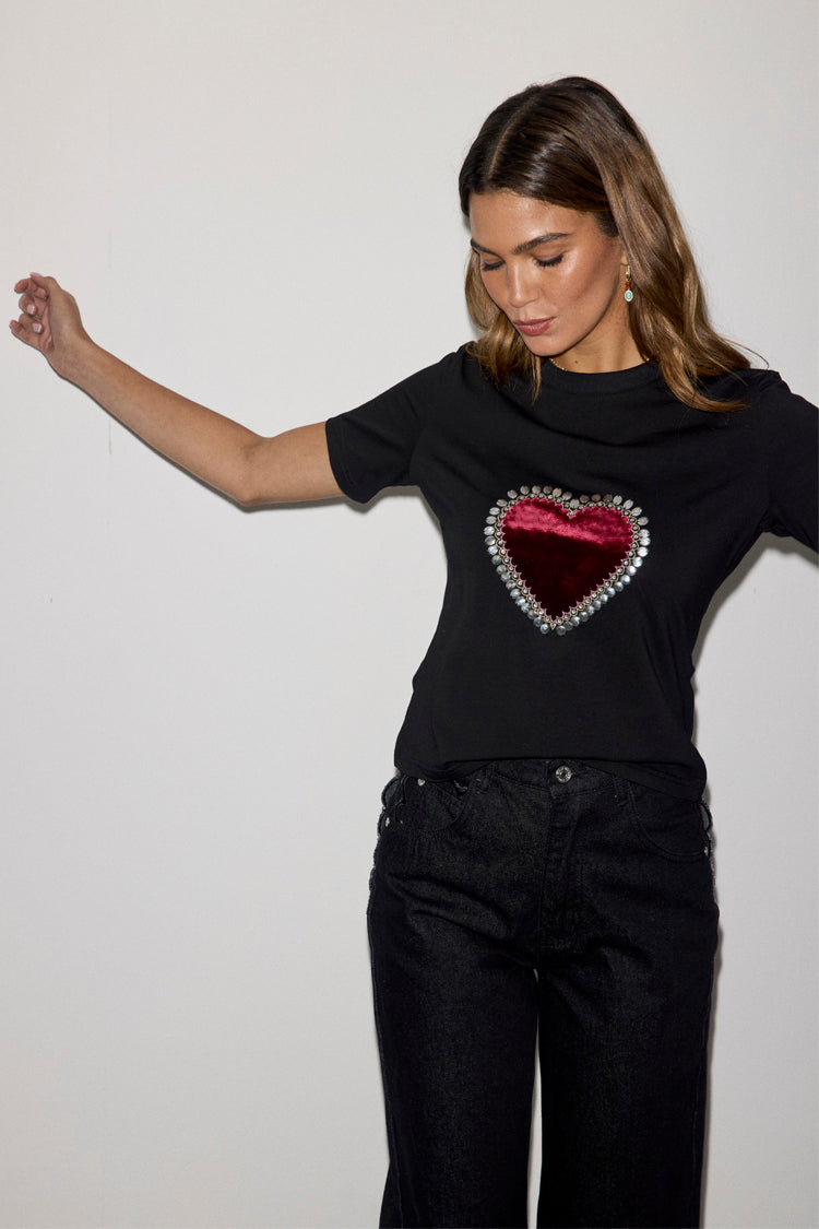 Black Heart Baby T Shirt