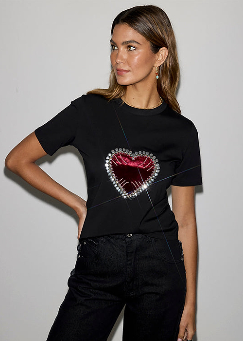 Black Heart Baby T Shirt