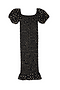 Black Jojo Dress with Gold Fleck