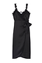 Black Meela Lace Trim Dress