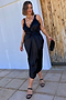 Black Meela Lace Trim Dress