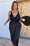 Black Meela Lace Trim Dress