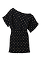 Black Plisse Mini Tilly Dress