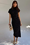 Black Plisse Desiree Dress