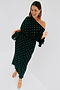 Black Tilly Plisse Dress with Gold Fleck
