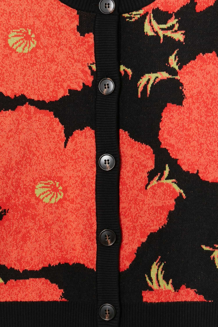 Black Poppy Cardigan
