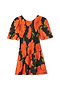 Black Poppy Mini Nara Dress