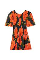 Thumbnail for Black Poppy Mini Nara Dress