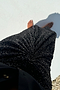 Black Sequin Jaspre Wrap Skirt