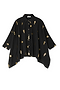 Black Shell Cape Shirt