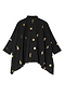 Black Shell Cape Shirt