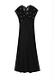 Black Crochet Shell Elodie Dress