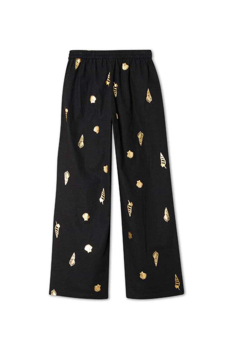 Black Shell Elissa Trousers Petite