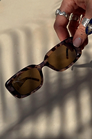 Thumbnail for Tortoise Shell Rectangle Sunglasses