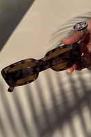 Thumbnail for Tortoise Shell Rectangle Sunglasses