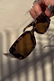 Tortoise Shell Rectangle Sunglasses