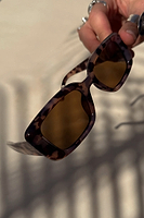 Thumbnail for Tortoise Shell Rectangle Sunglasses