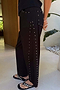 Black Studded Barrel Jeans