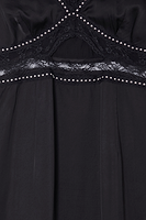 Thumbnail for Black Mimi Dress with Stud Trim Petite
