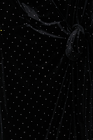 Thumbnail for Black Velvet Midi Vienna Dress Petite