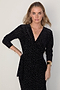 Black Leopard Devore Willow Wrap Dress