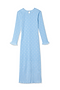 Blue Plisse Chloe Dress
