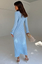 Blue Plisse Chloe Dress