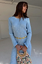Blue Plisse Chloe Dress