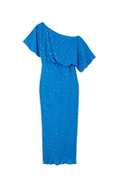 Thumbnail for Blue Jacquard Tilly Dress Petite
