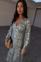 Blue Lottie Wrap Dress