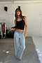 Blue Scallop Detail Jeans Petite