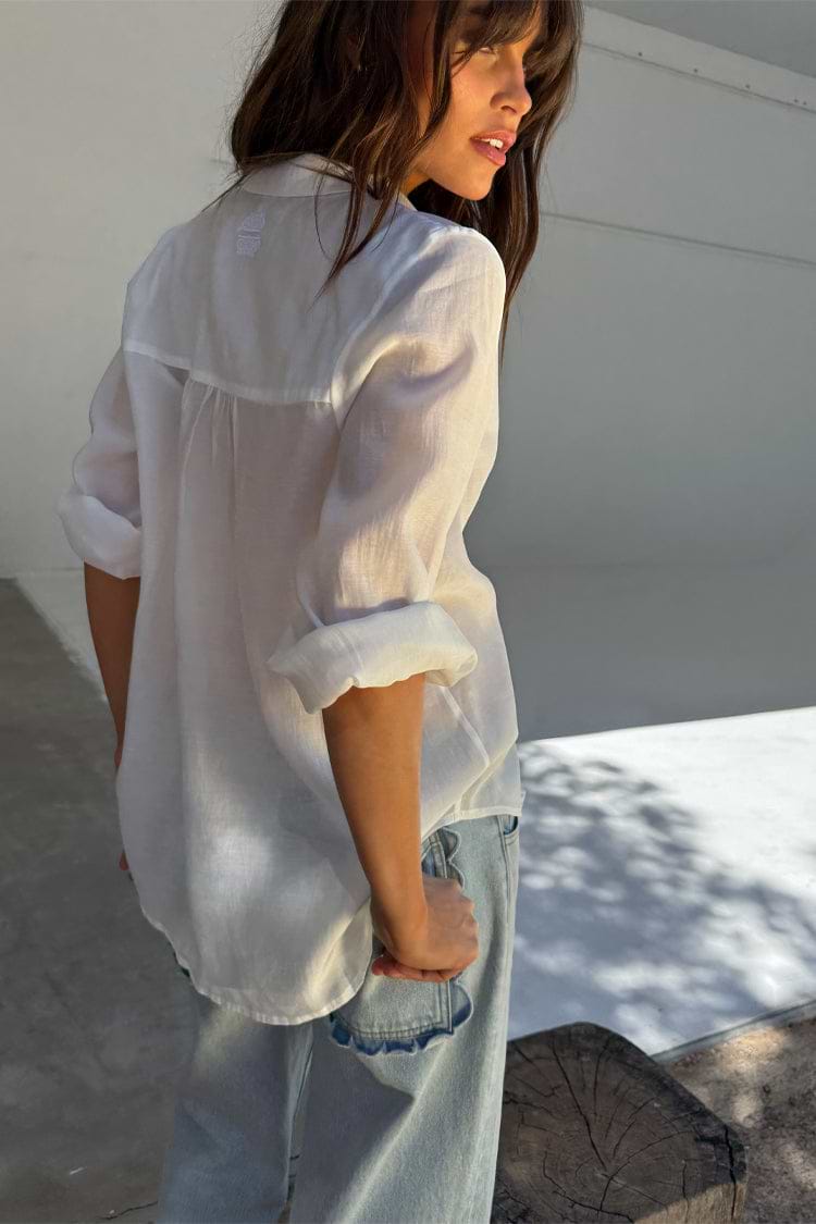 Blue Scallop Detail Jeans Petite