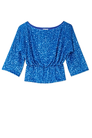 Thumbnail for Blue Sequin Tilly Top