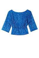 Thumbnail for Blue Sequin Tilly Top