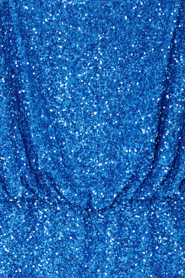 Blue Sequin Tilly Top