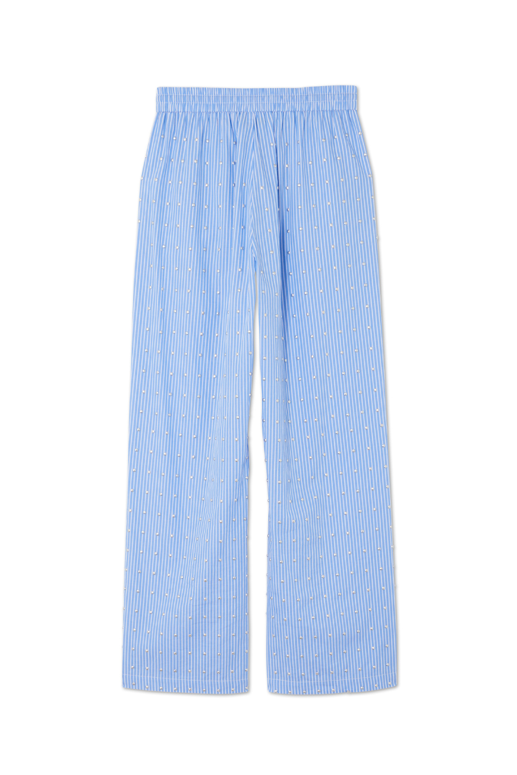 Blue Stripe Elissa Trouser Petite