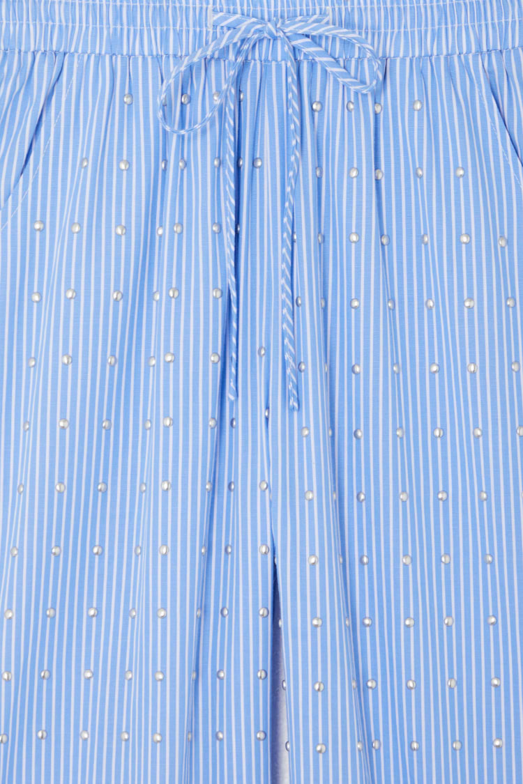 Blue Stripe Elissa Trouser Petite