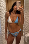 Embellished Sun Triangle Bikini Top