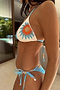 Embellished Sun Triangle Bikini Top