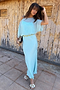 Blue Chiffon Tilly Dress
