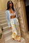 Blue Tropical Trouser