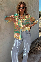 Thumbnail for caption_Model wears Boho Geanie Shirt in UK size 10/ US 6