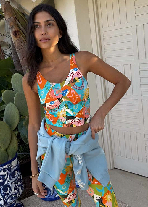 Hope Bright Ruched Sports Top